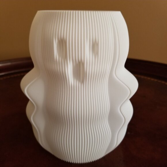 Halloween Decoration Spooky Ghost Vase Boo Vase Centerpiece 3D Printed Decor - Picture 2 of 8